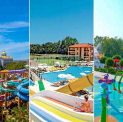 Aquapark Delphin Be Grand, skluzavky Eftalia Village a dětský vodní park Delphin Imperial v Turecku