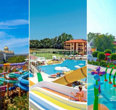 Aquapark Delphin Be Grand, skluzavky Eftalia Village a dětský vodní park Delphin Imperial v Turecku