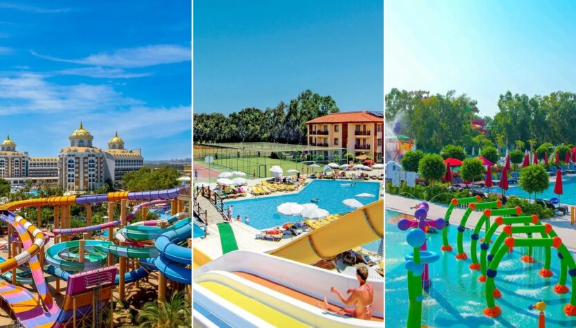 Aquapark Delphin Be Grand, skluzavky Eftalia Village a dětský vodní park Delphin Imperial v Turecku